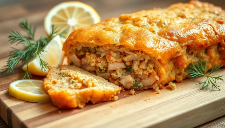 Salmon loaf.